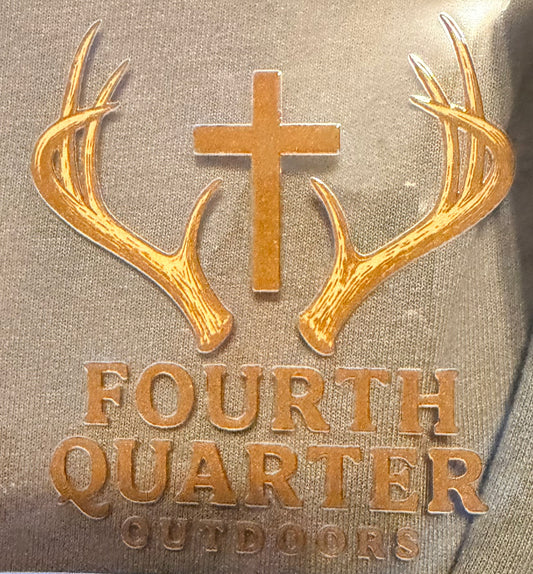 Fourth Quarter Outdoors - No Background - UV DTF Sticker - Waterproof and Durable